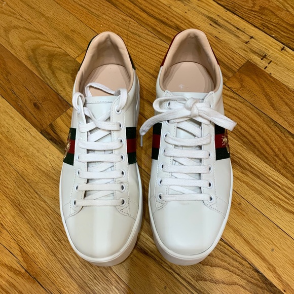 gucci ace platform sneakers